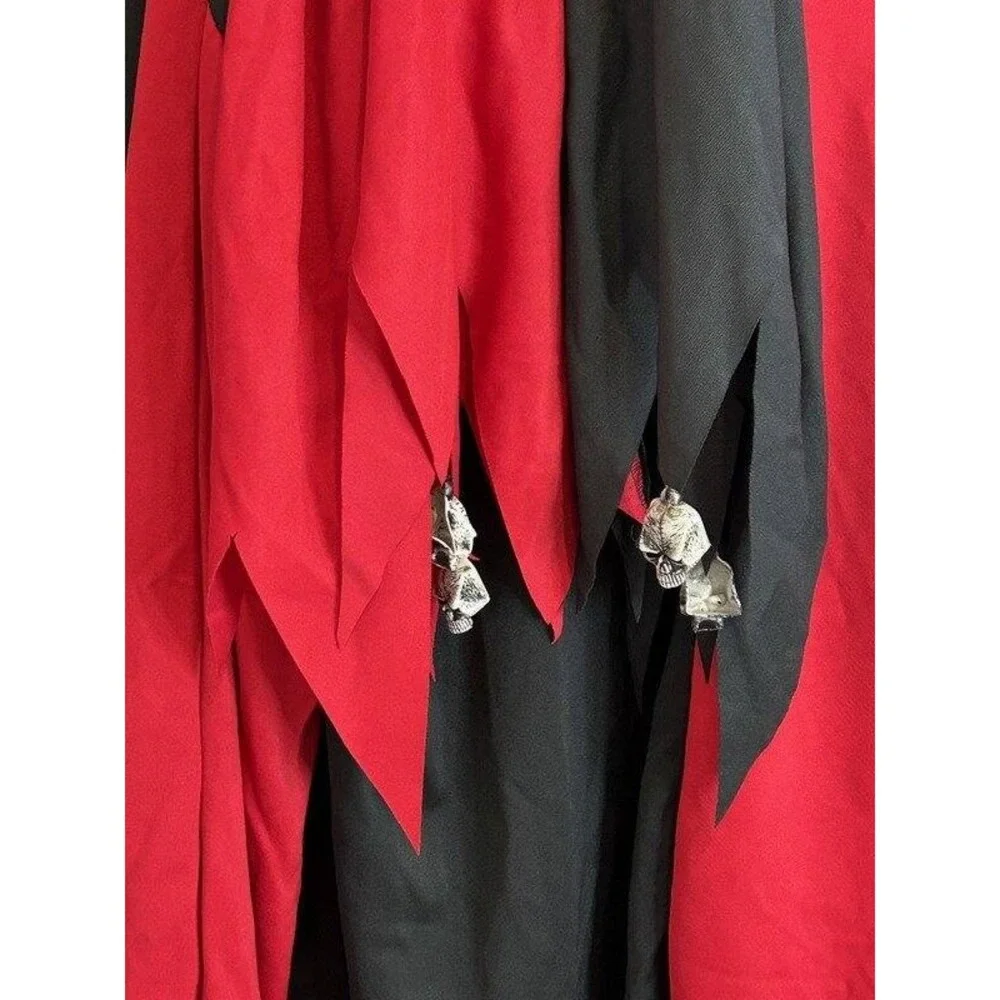 California Costume Evil Jester Clown Adult Size Small Head Mask Top Pant Small